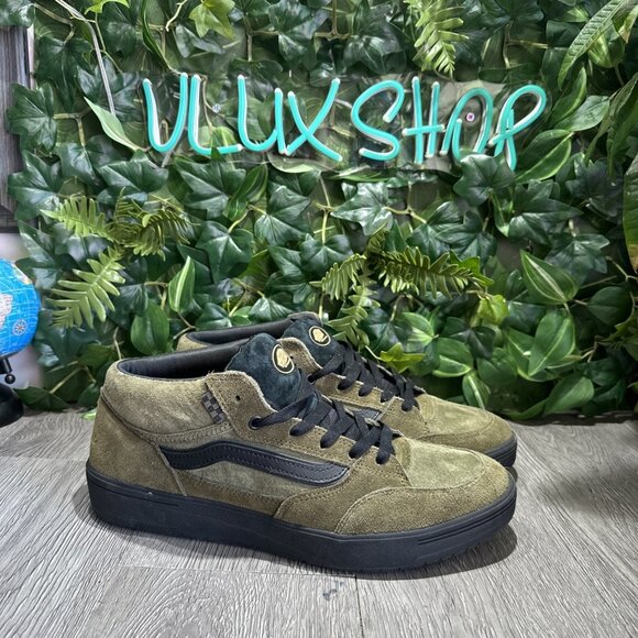 Vans Skate Beatrice Domond Zahba Mid Dark Olive Green Shoe's Men's Size 12 - Picture 1 of 9